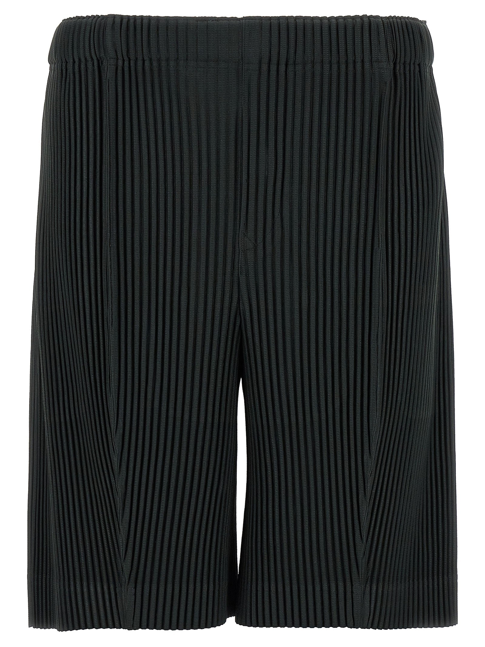 Homme Plissé Issey Miyake Monthly Colors: August Bermuda Shorts Grey