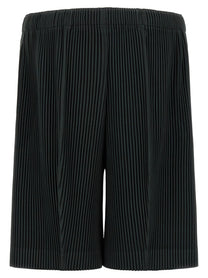 Homme Plissé Issey Miyake Monthly Colors: August Bermuda Shorts Grey