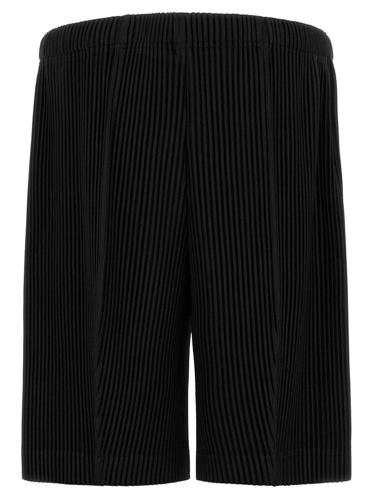 Homme Plissé Issey Miyake Monthly Colors: August Bermuda Shorts Black