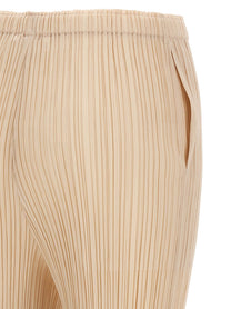 Pleats Please Issey Miyake Monthly Colors: July Pants Beige