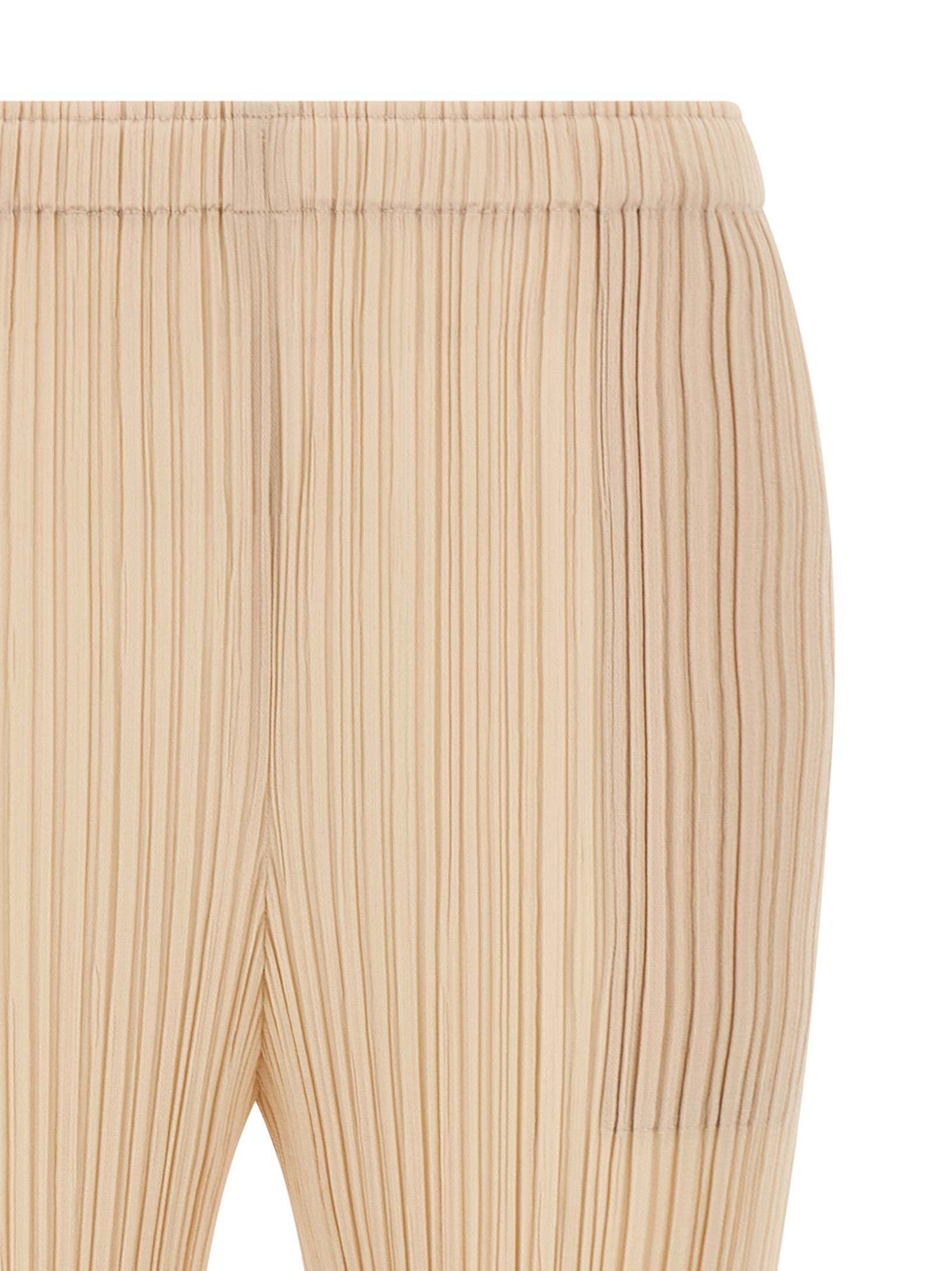 Pleats Please Issey Miyake Monthly Colors: July Pants Beige