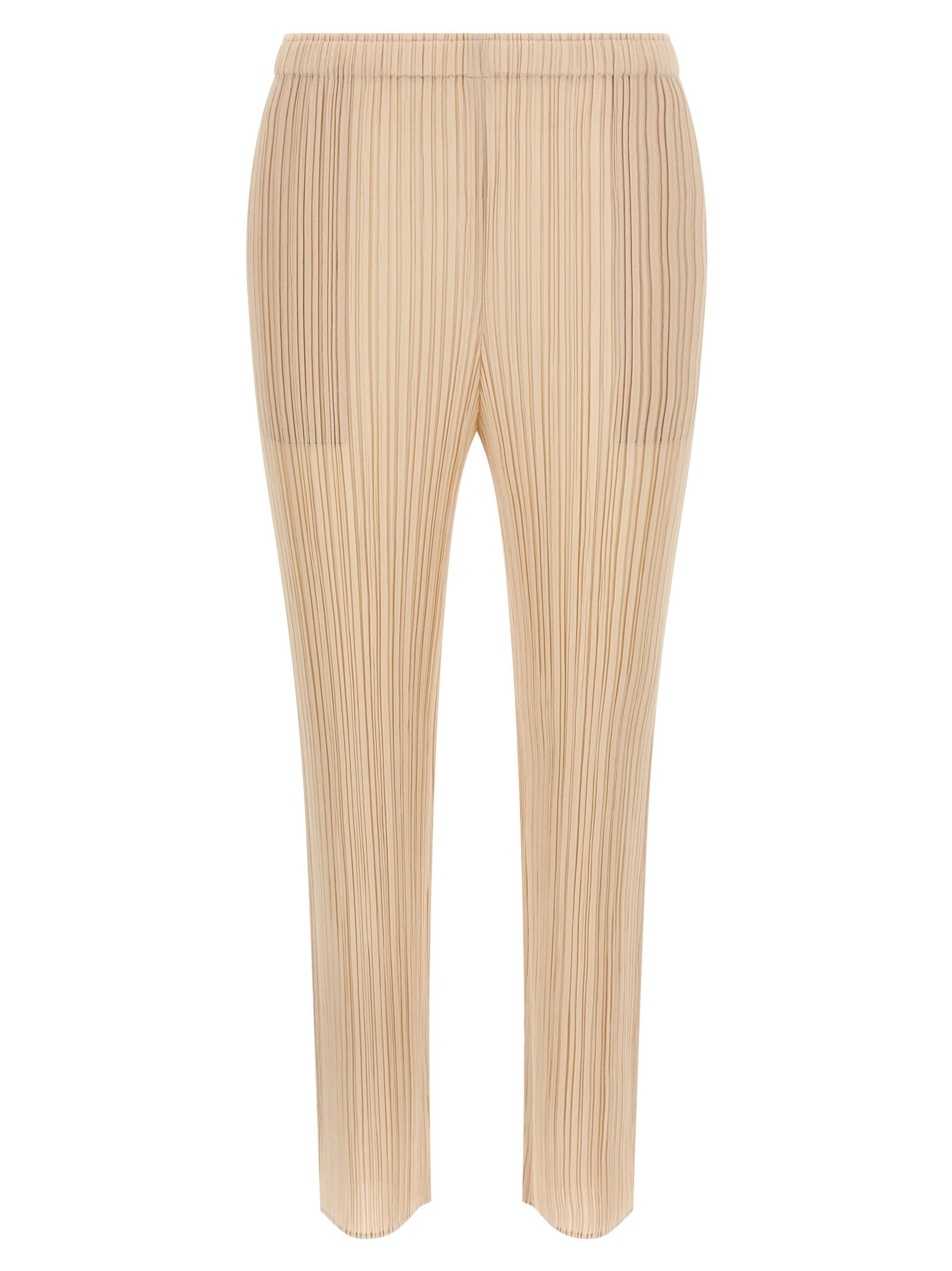 Pleats Please Issey Miyake Monthly Colors: July Pants Beige