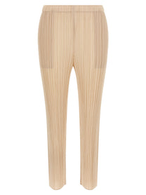 Pleats Please Issey Miyake Monthly Colors: July Pants Beige
