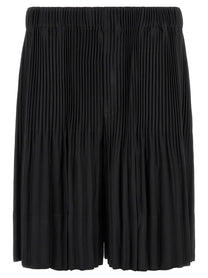 Homme Plissé Issey Miyake Monthly Colors: June Bermuda Shorts Black