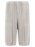 Homme Plissé Issey Miyake Monthly Colors: September Bermuda Shorts Grey