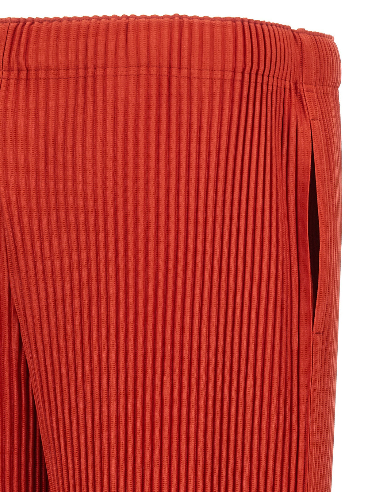 Homme Plissé Issey Miyake Monthly Colors: September Pants Red
