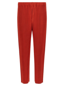Homme Plissé Issey Miyake Monthly Colors: September Pants Red