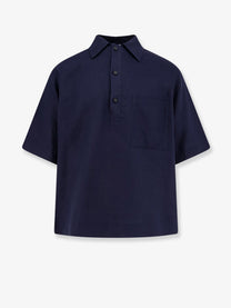 Hevo Men's Montursi Linen and Viscose Shirt Blue Hevo