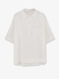 Hevò Men's Montursi Linen and Viscose Shirt White