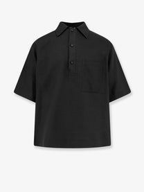 Hevò Men's Montursi Linen and Viscose Shirt Black Hevò