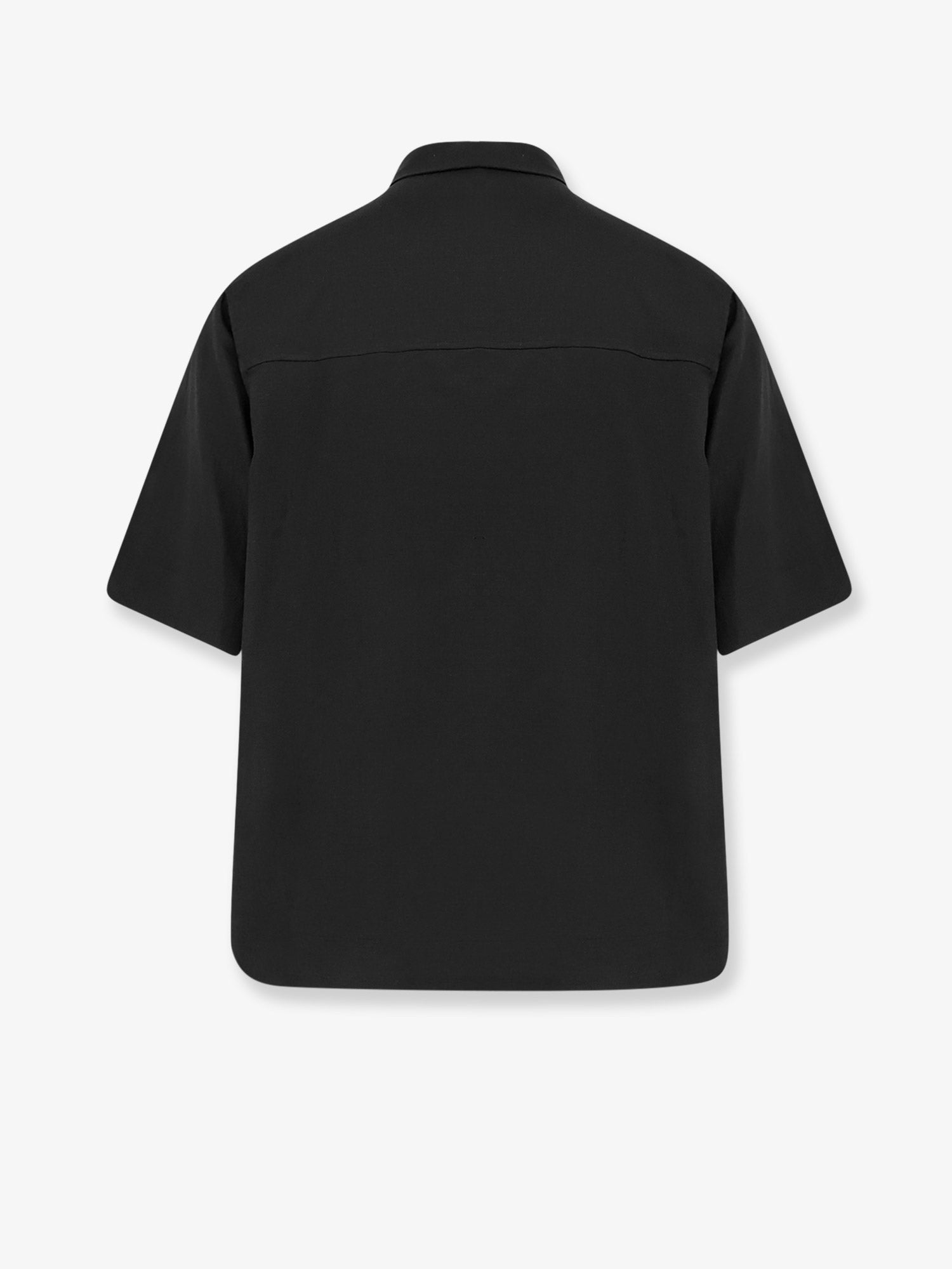 Hevò Men's Montursi Linen and Viscose Shirt Black Hevò