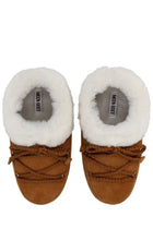 Moon Boot Unisex Leather Evx Mules Beige, view 3