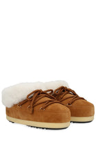 Moon Boot Unisex Leather Evx Mules Beige, view 2