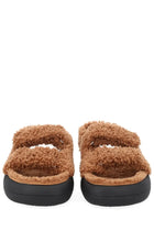 Moon Boot Women's Shearling Sandal Brown, view 3