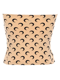 Marine Serre Women's Moon Bustier Top Beige