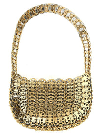Rabanne Moon Flip Reversible Shoulder Bag Gold