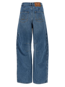 Marine Serre Moon Jeans Blue