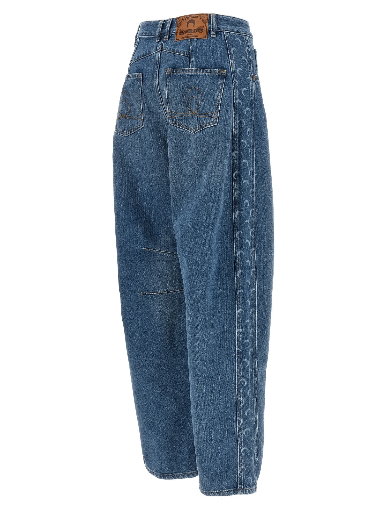 Marine Serre Moon Jeans Blue
