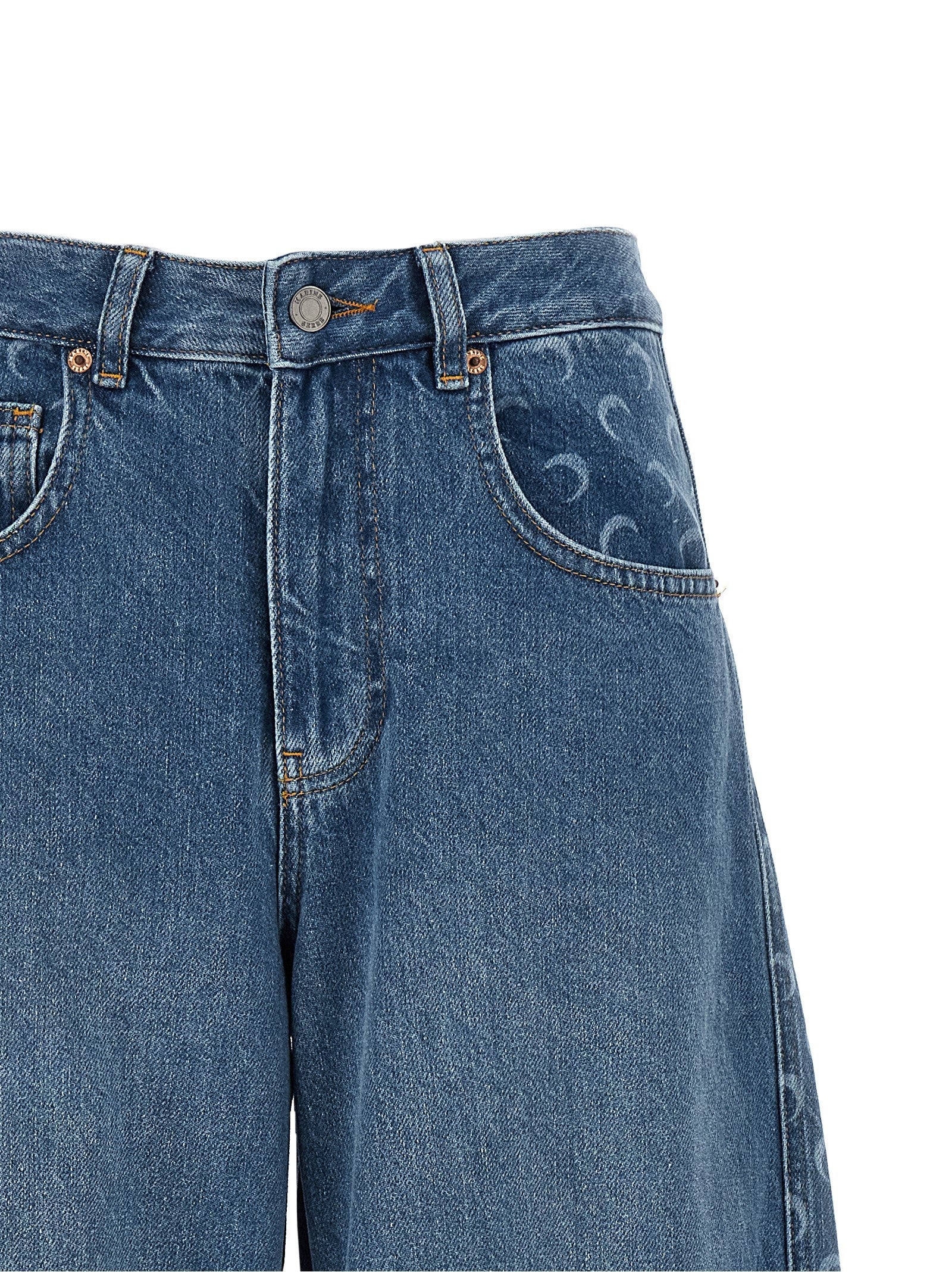 Marine Serre Moon Jeans Blue