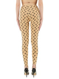 Marine Serre Women's Moon Leggings Beige