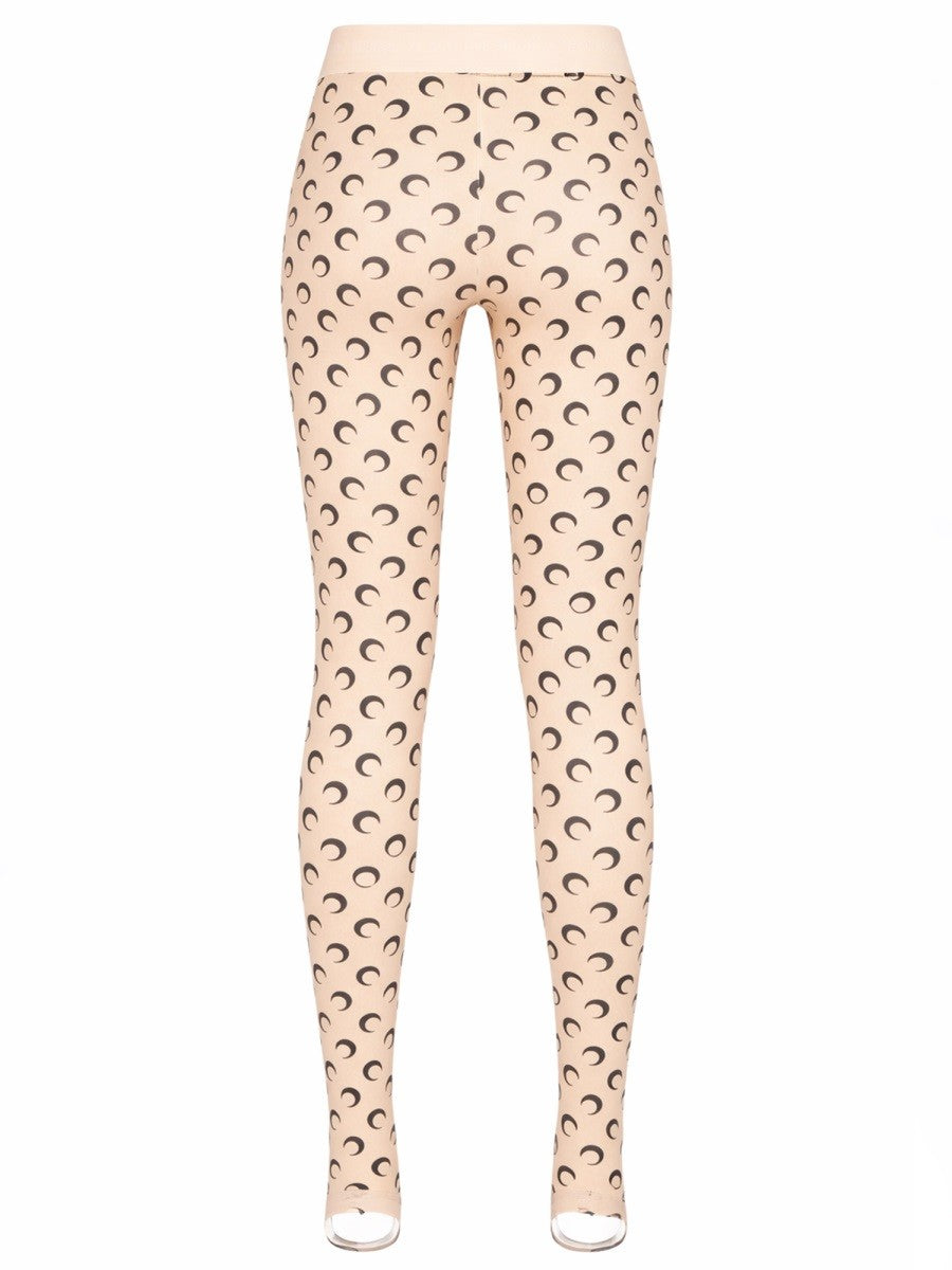 Marine Serre Women's Moon Leggings Beige
