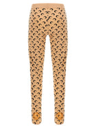 Marine Serre Moon Printed Leggings Beige, view 2