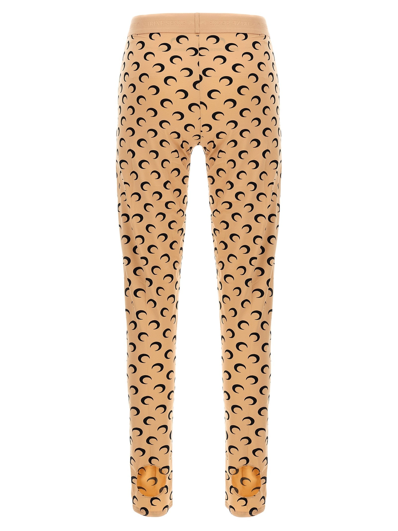 Marine Serre Moon Printed Leggings Beige