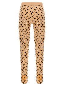 Marine Serre Moon Printed Leggings Beige