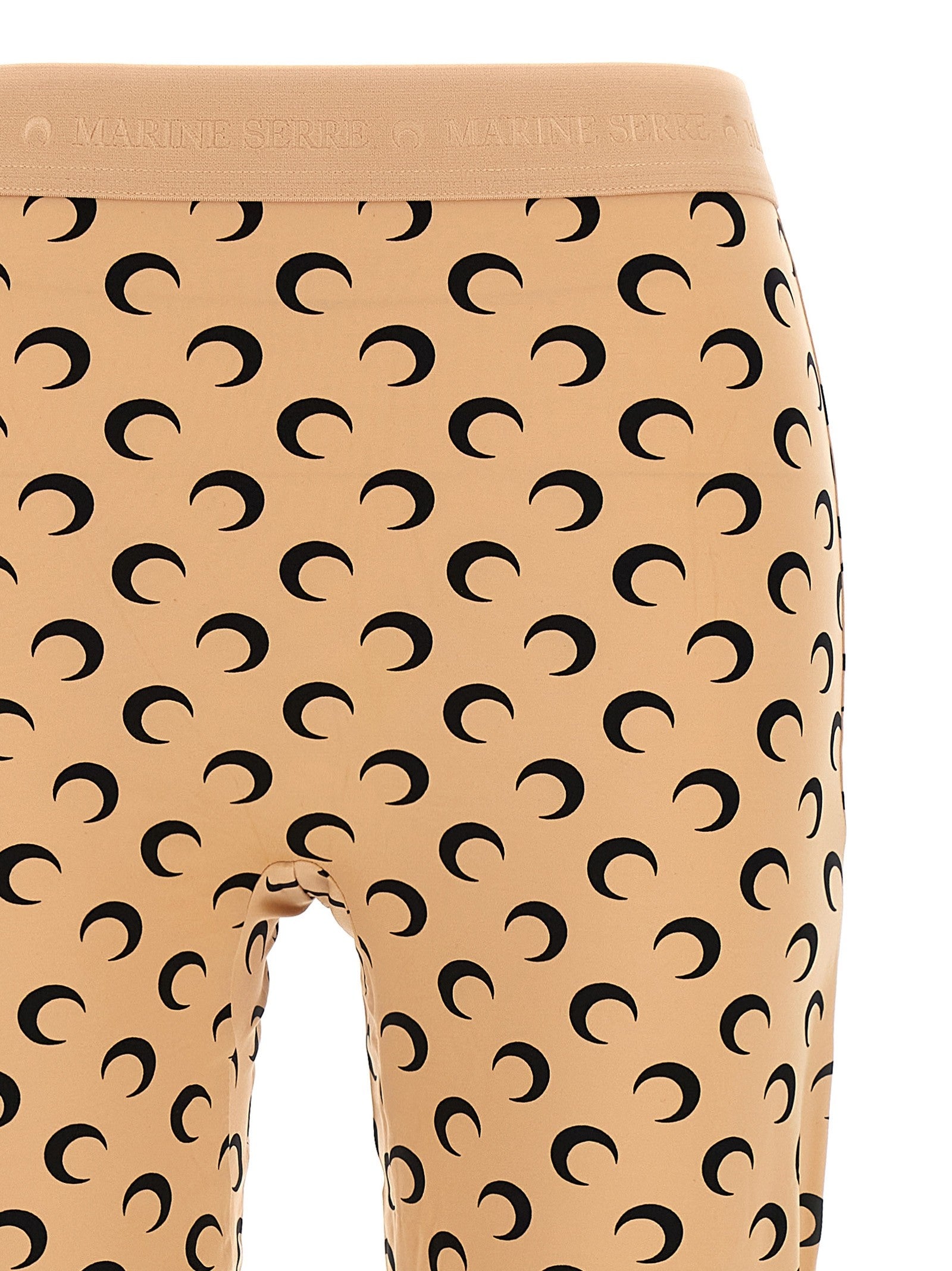 Marine Serre Moon Printed Leggings Beige