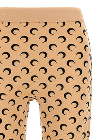 Marine Serre Moon Printed Leggings Beige