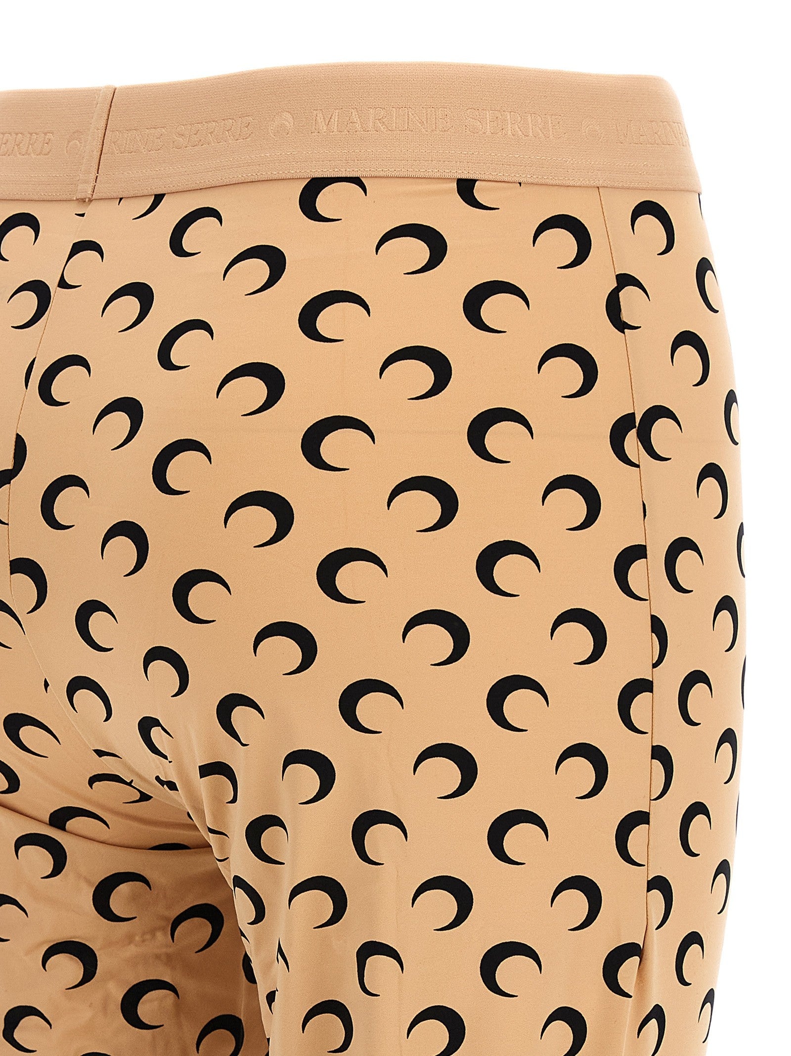 Marine Serre Moon Printed Leggings Beige