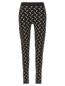 Marine Serre Moon Printed Leggings Black