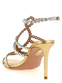 Aquazzura Mooncrush Sandals Gold