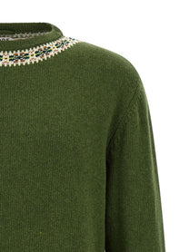 BODE Moritz Sweater Green