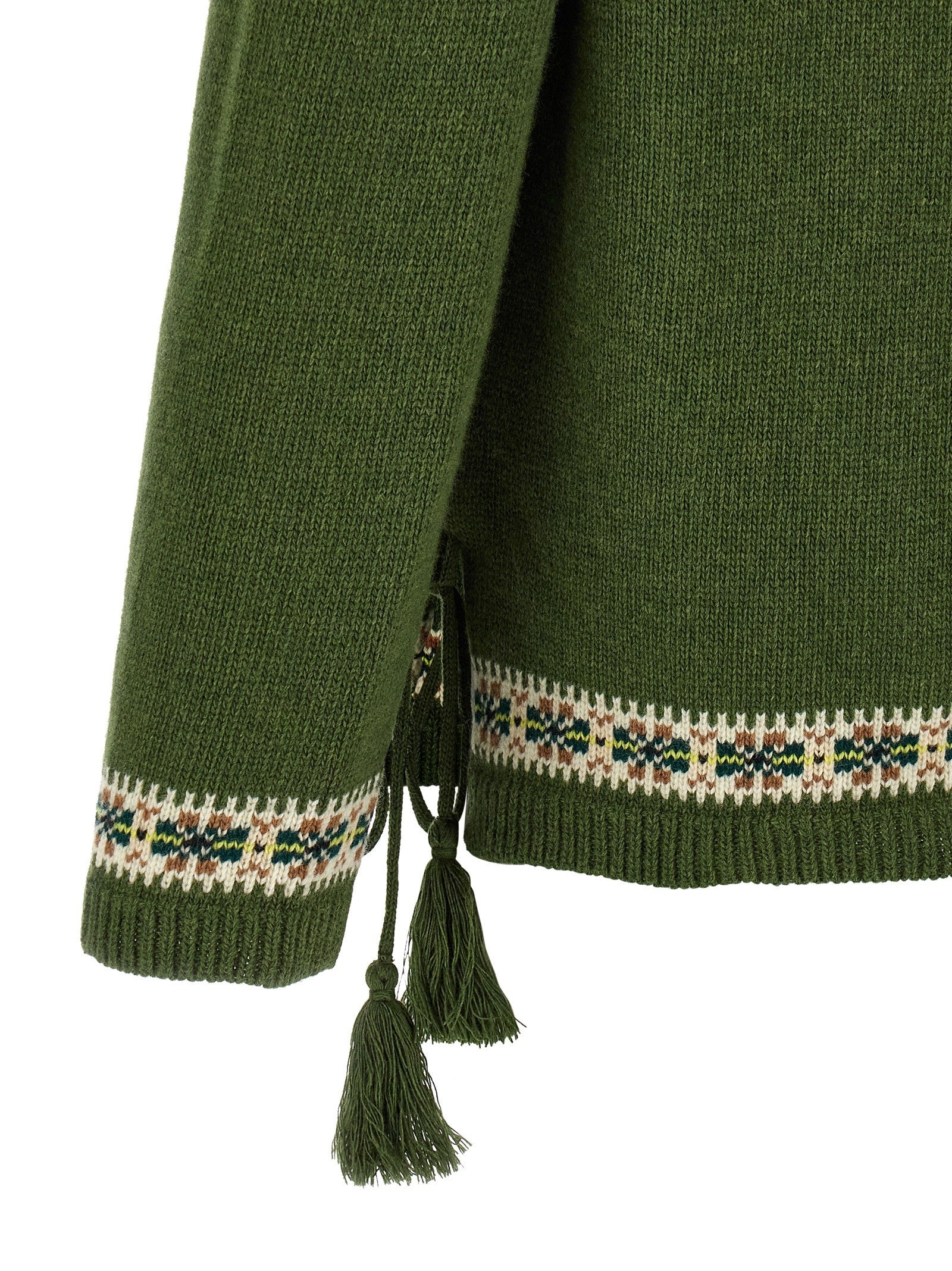 BODE Moritz Sweater Green
