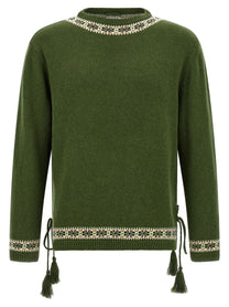 BODE Moritz Sweater Green