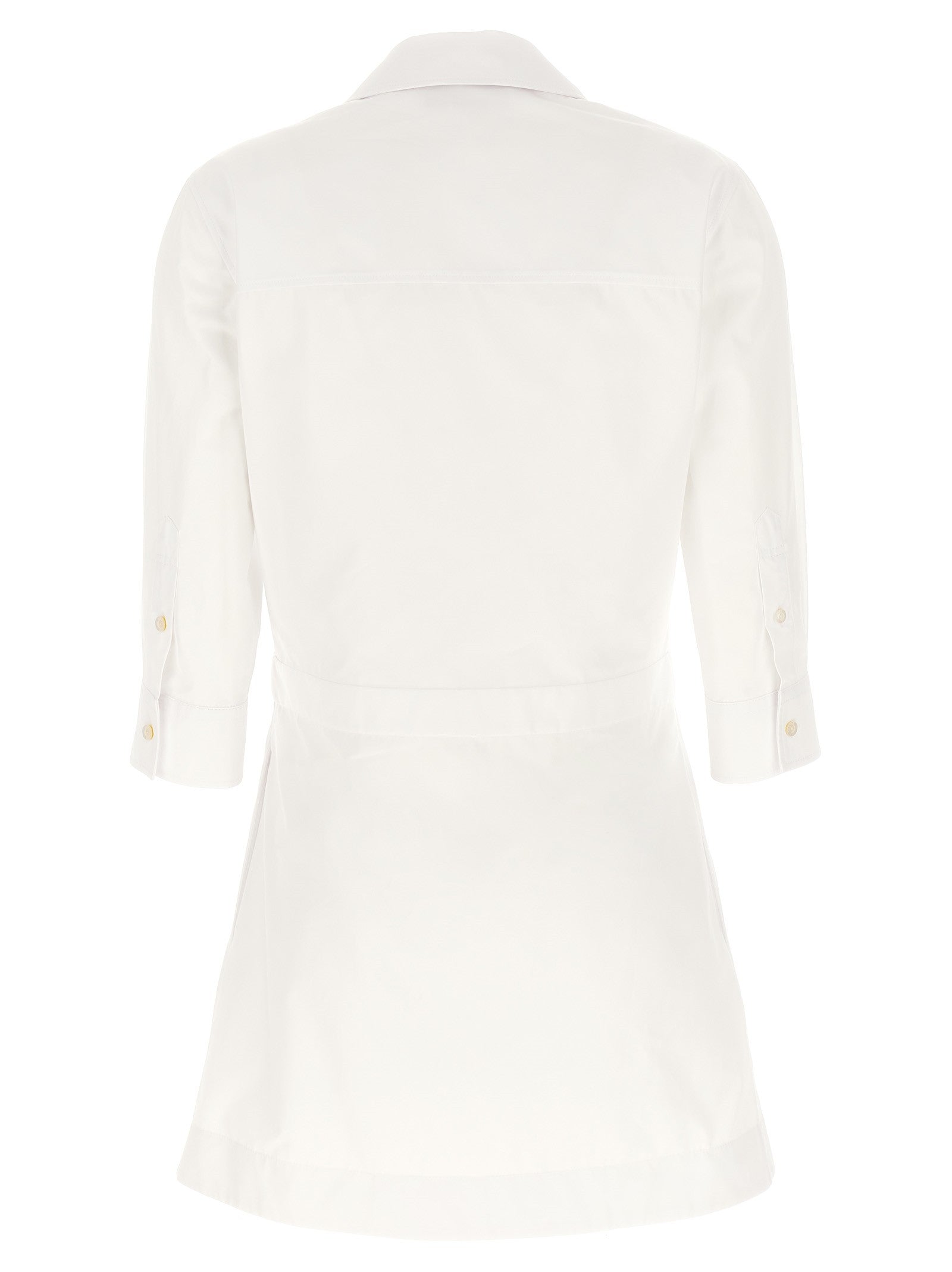 Gucci Morsetto Chemisier Dress White