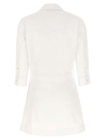 Gucci Morsetto Chemisier Dress White