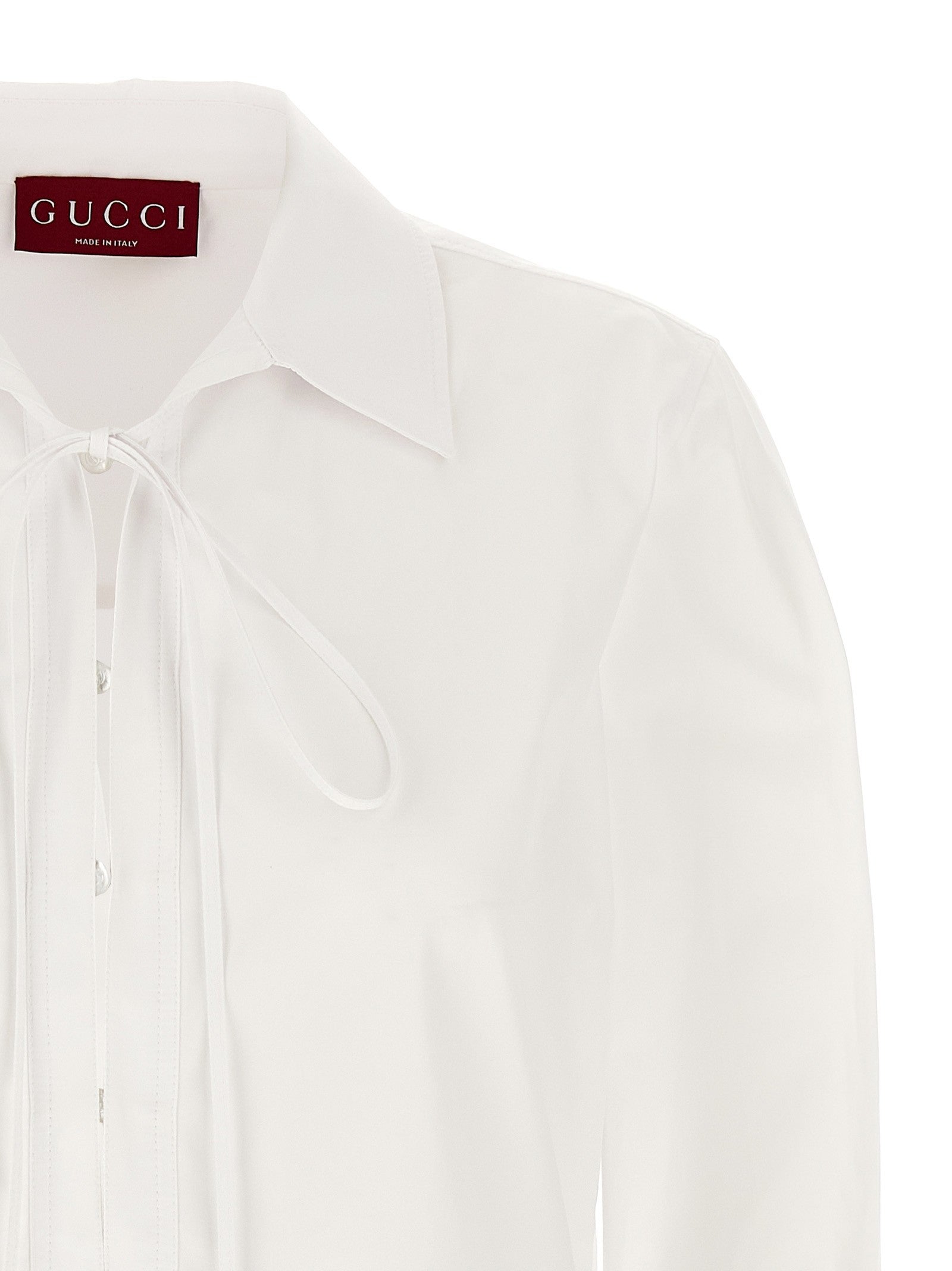 Gucci Morsetto Chemisier Dress White