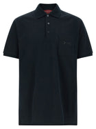 Gucci Morsetto Embroidery Polo Shirt Blue