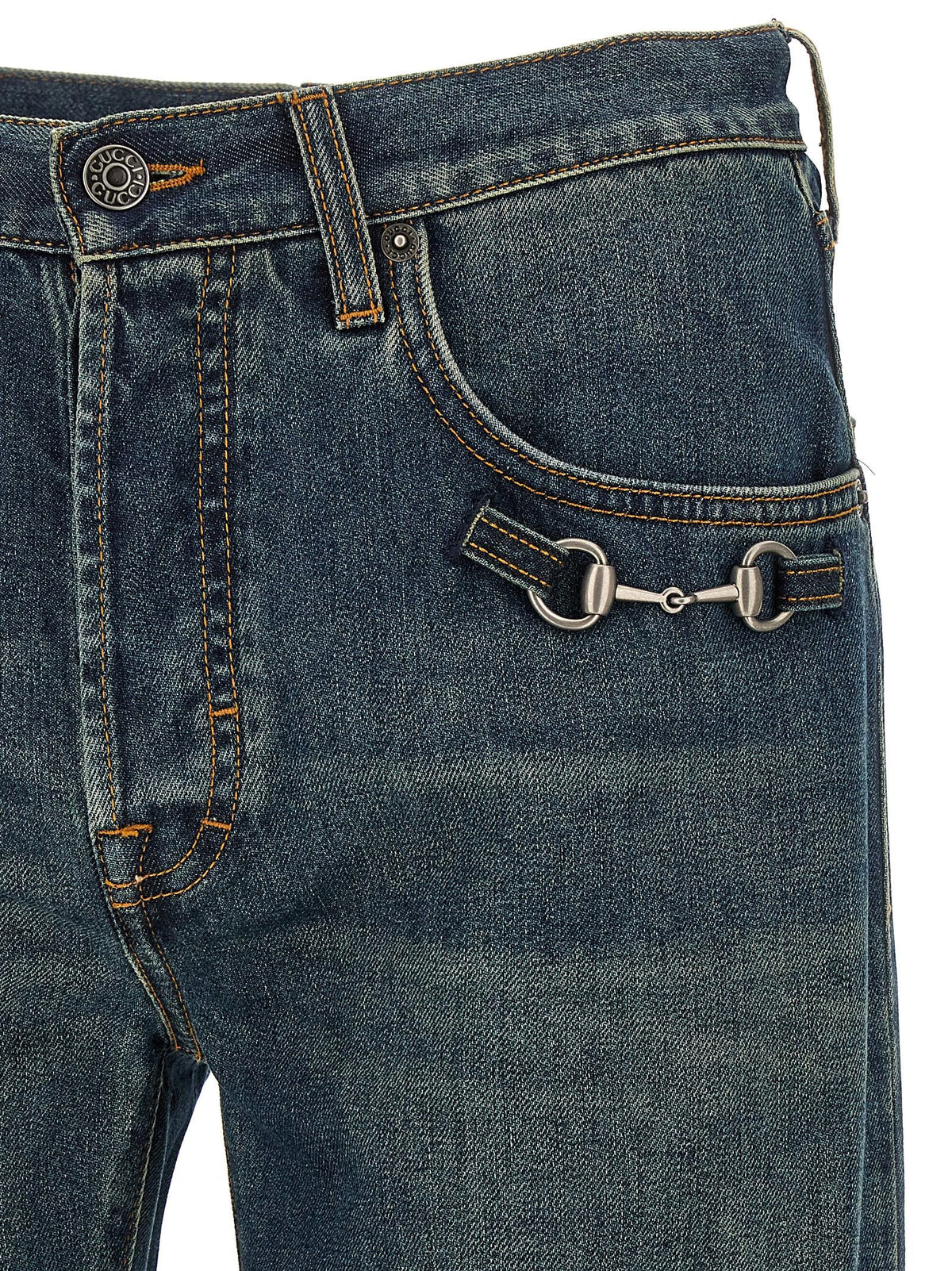 Gucci Morsetto Jeans Blue, view 3