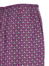 Gucci Morsetto Print Skirt Purple