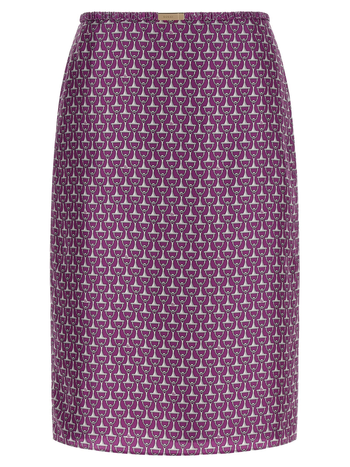 Gucci Morsetto Print Skirt Purple