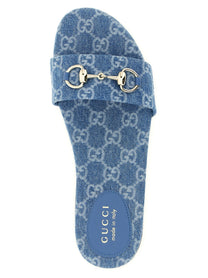 Gucci Morsetto Slides Blue