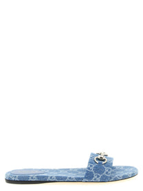 Gucci Morsetto Slides Blue