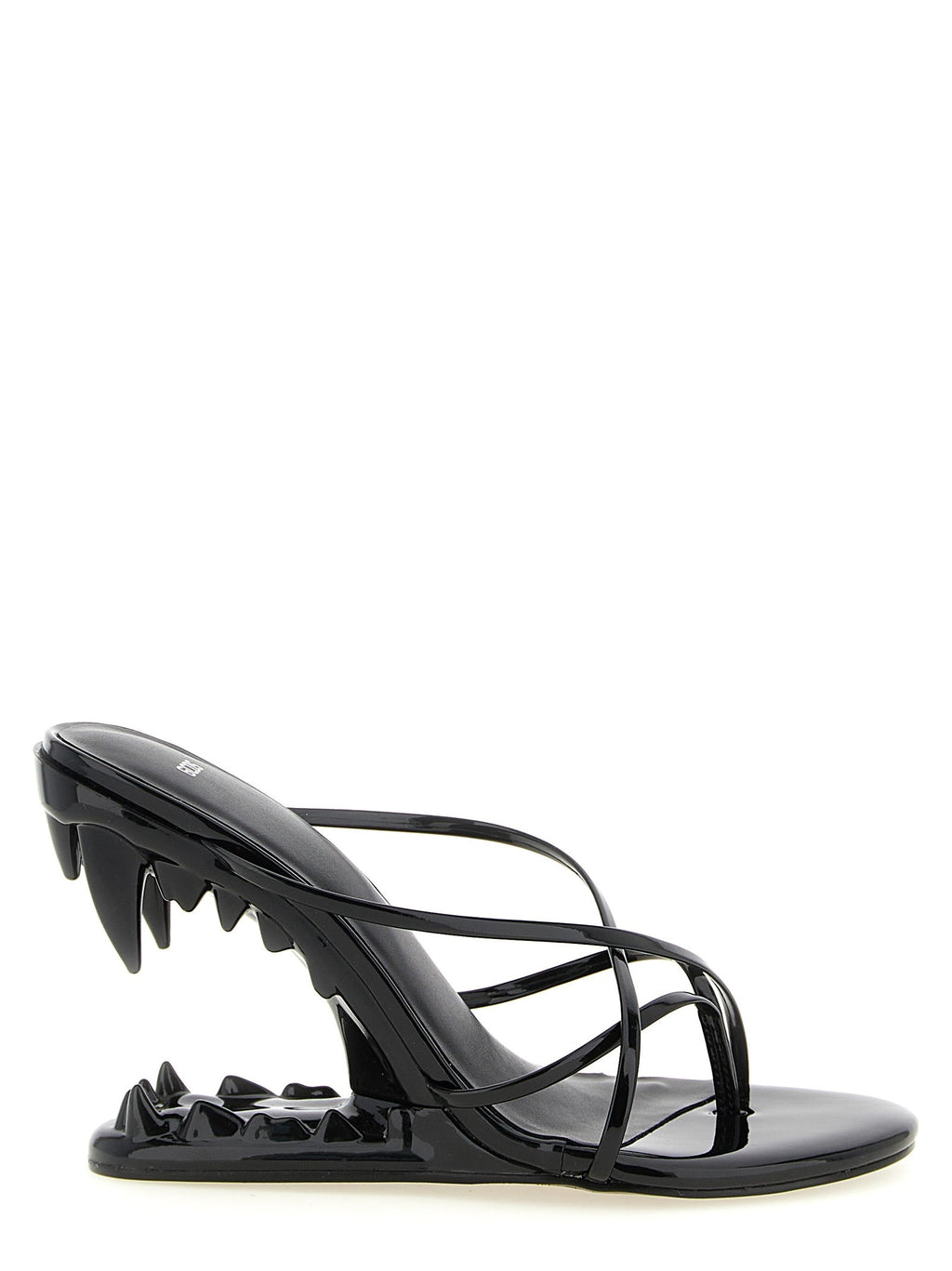 GCDS Morso Thong Sandals Black