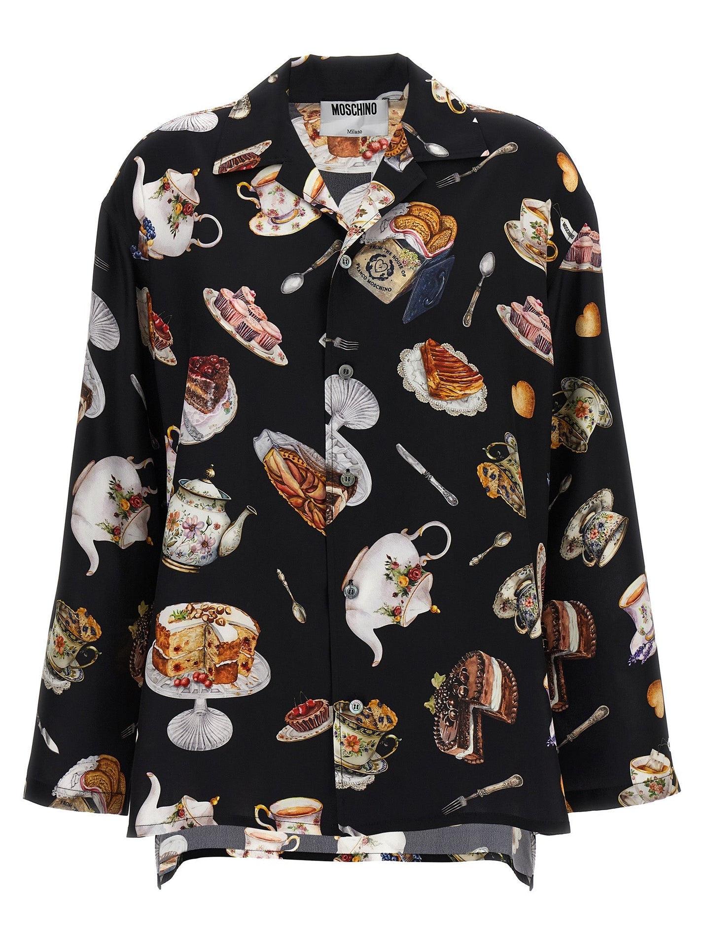 MOSCHINO - MOSCHINO - ’Tea Time’ print shirt - Women’s Tops