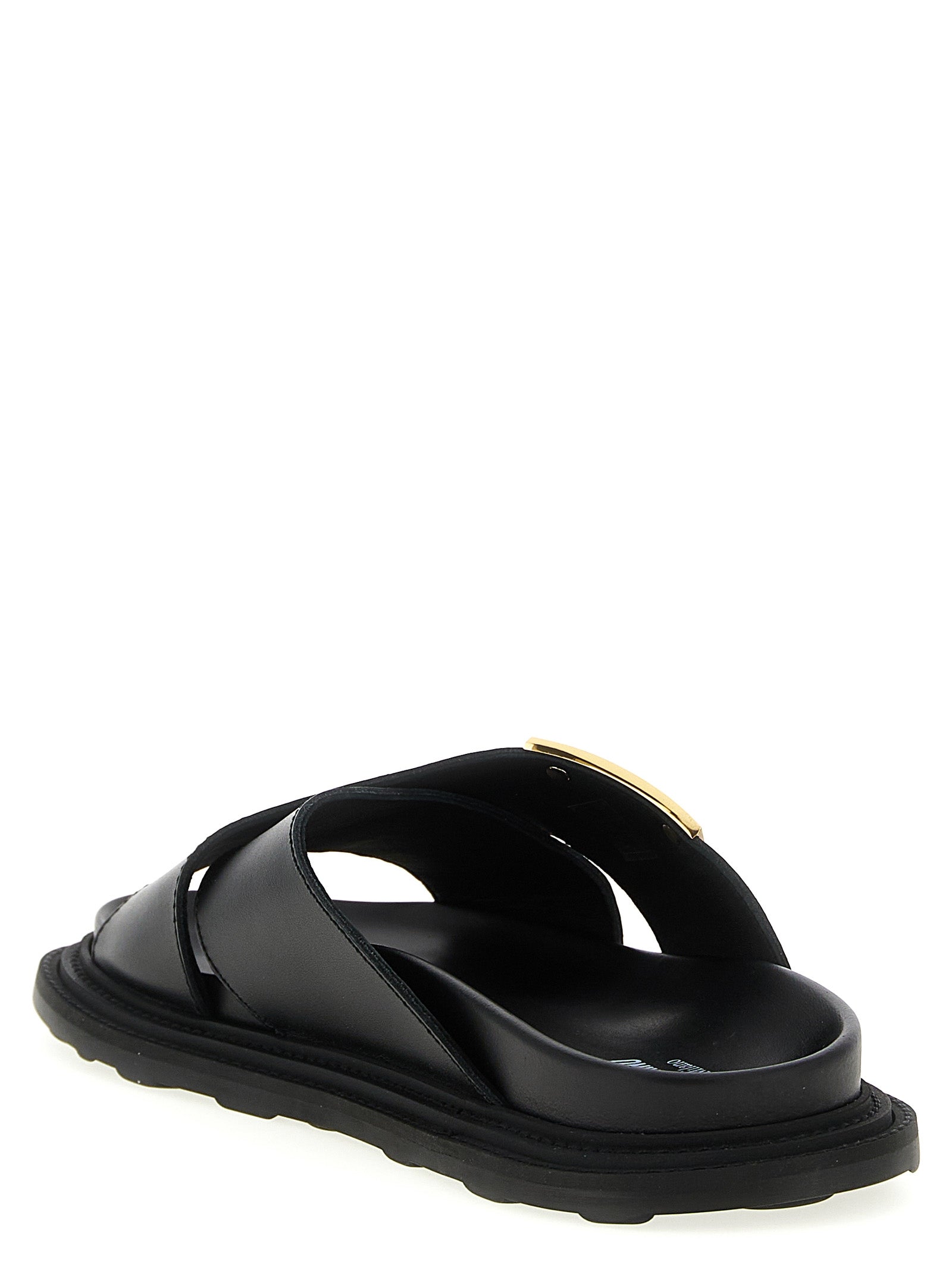 MOSCHINO - MOSCHINO - Leather sandals - Men’s Shoes