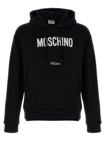 MOSCHINO - MOSCHINO - Logo print hoodie - Men’s Sweatshirts