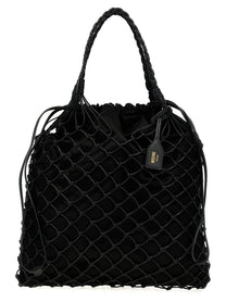 MOSCHINO - MOSCHINO - Woven nappa leather shopping bag - Women’s Bags